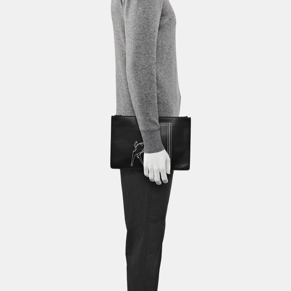 Calfskin Clutch Black