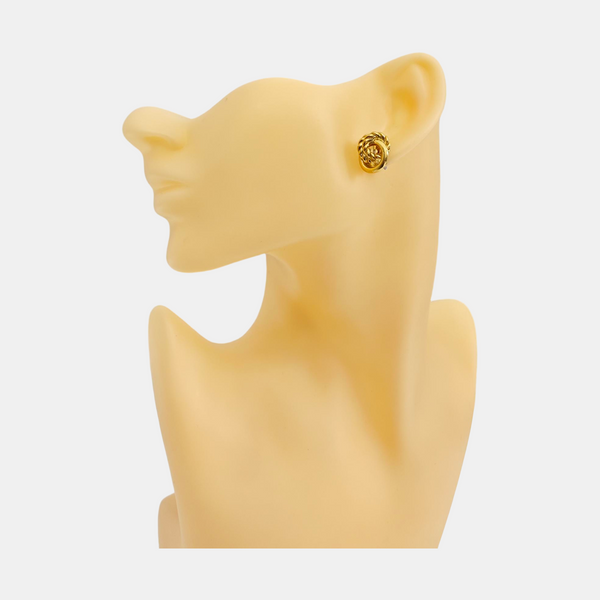 Metal Gold Clip On Earrings