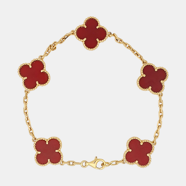 Vintage Alhambra 18k Gold Bracelet