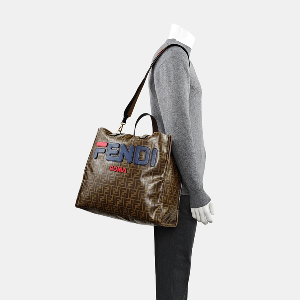 Mania Coated Canvas Brown