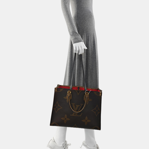 ONTHEGO MM Monogram Coated Canvas Brown