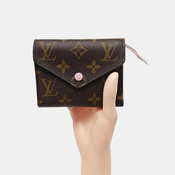 VICTORINE Monogram Coated Canvas Brown Wallet