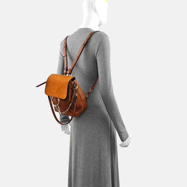 Faye Small Calfskin Brown