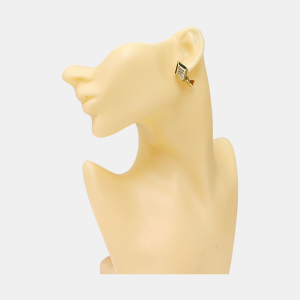Metal Gold Clip On Earrings