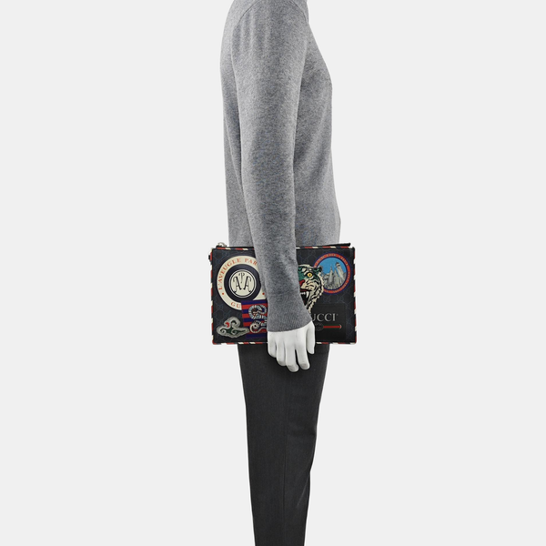 Courrier Monogram Coated Canvas Black