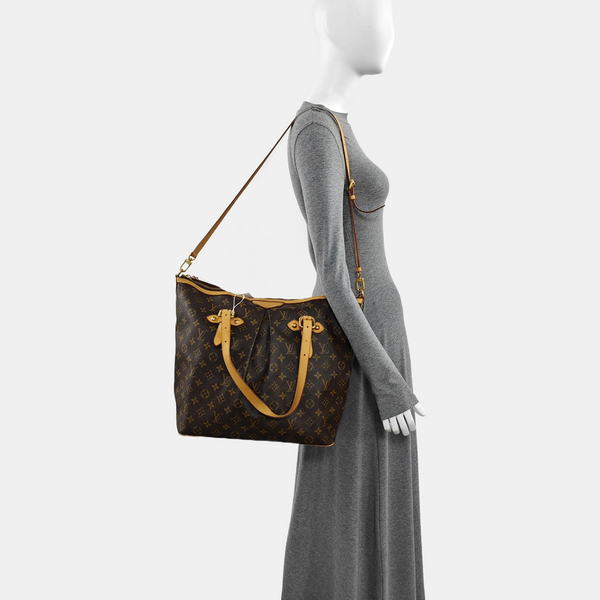 PALERMO GM Monogram Coated Canvas Brown