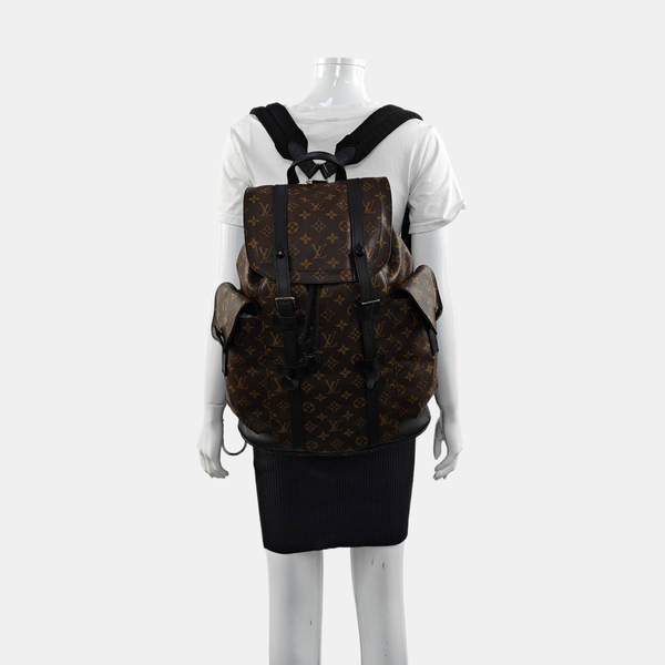 CHRISTOPHER MM Monogram Coated Canvas Brown