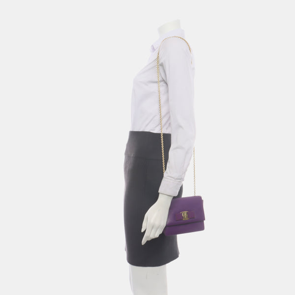 Ginny Mini Calfskin Purple