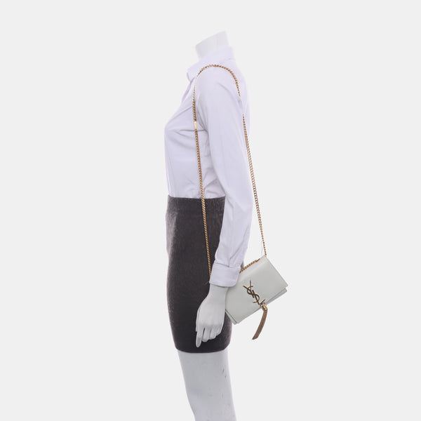 KATE Mini Calfskin White