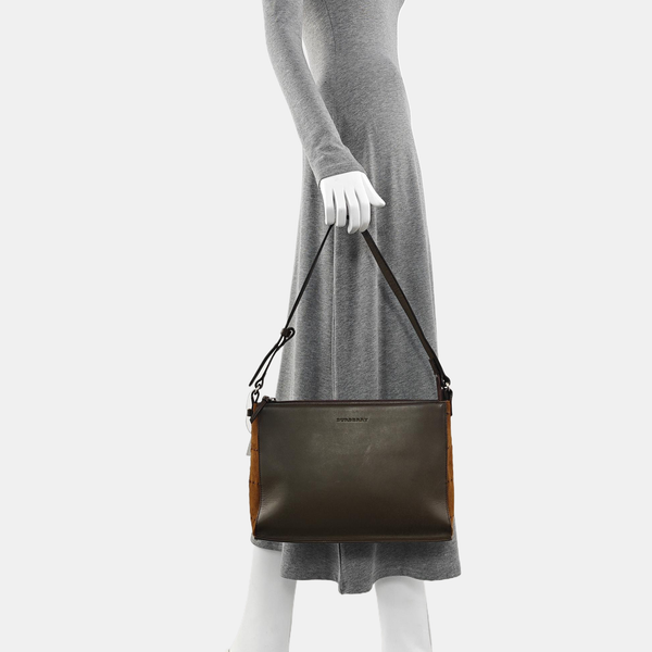 Calfskin Shoulder Bag Brown