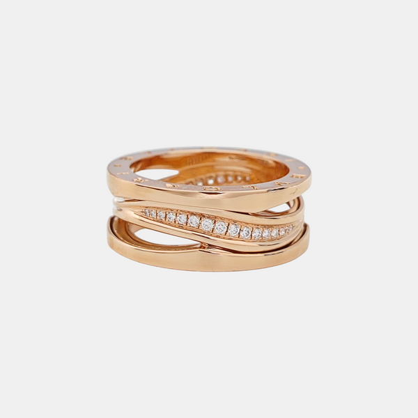 B.ZERO1 18k Rose Gold Ring EU 61