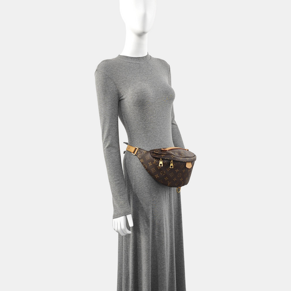 BUMBAG Monogram Coated Canvas Brown