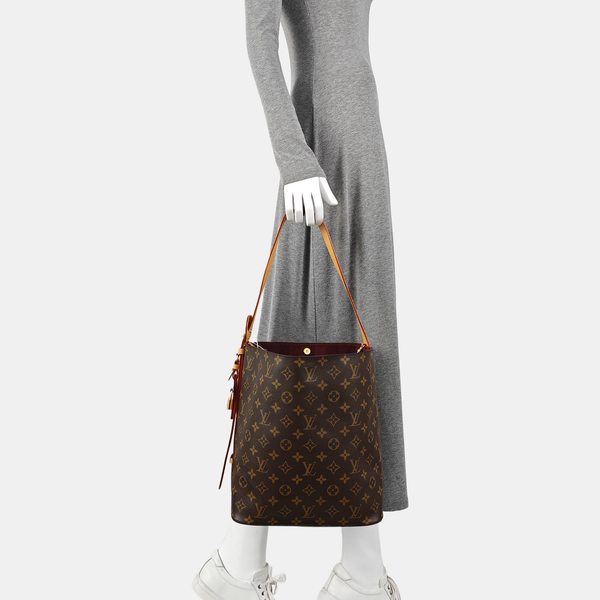 ALL IN GM Monogram Coated Canvas Brown