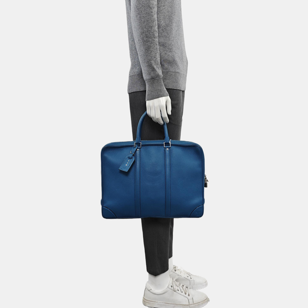 PORTE-DOCUMENTS Calfskin Blue