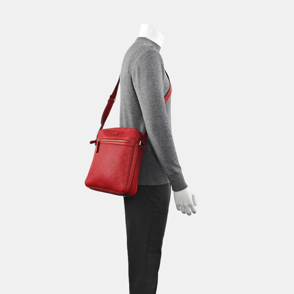 Calfskin Shoulder Bag Red