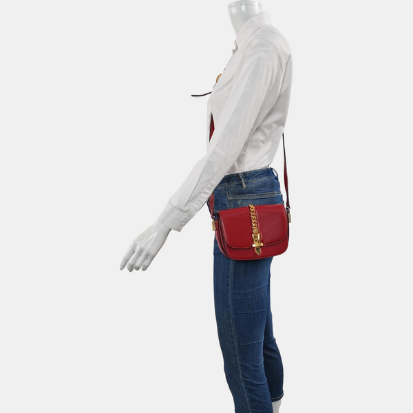 Sylvie 1969 Mini Calfskin Red