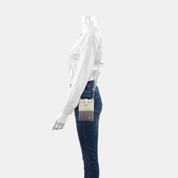 Fringed Calfskin White