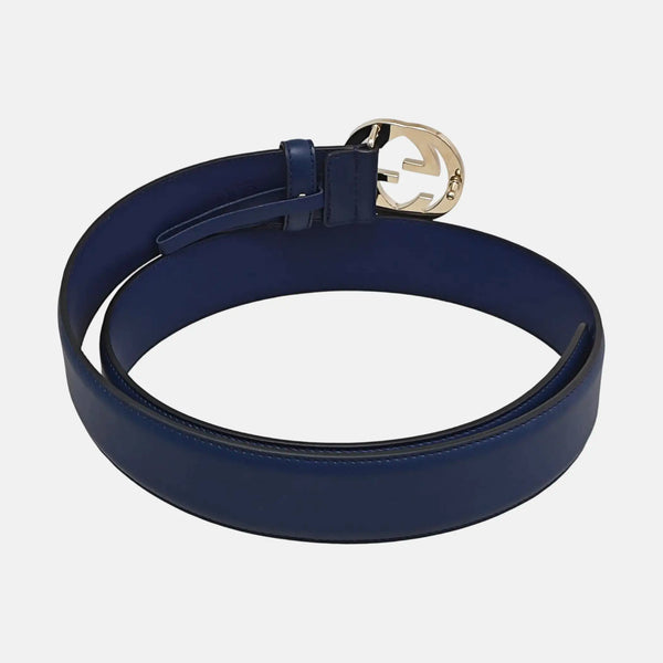 Leather Belt Blue