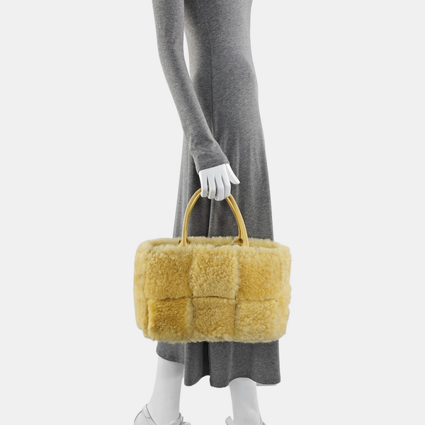 Authenticated pre-owned Arco Sheepskin Yellow - Tote Bag at Looply