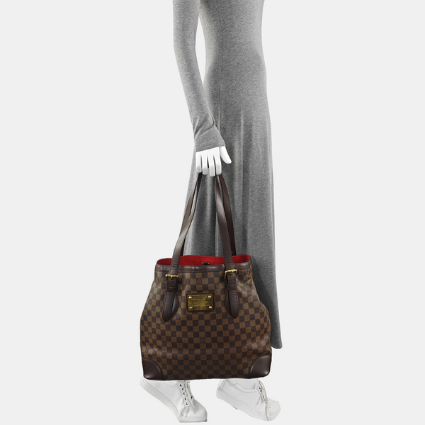 HAMPSTEAD GM Damier Ebene Coated Canvas Brown