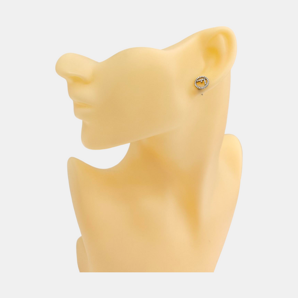 Metal Silver Stud Earrings