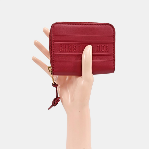 Calfskin Coin Purse Red