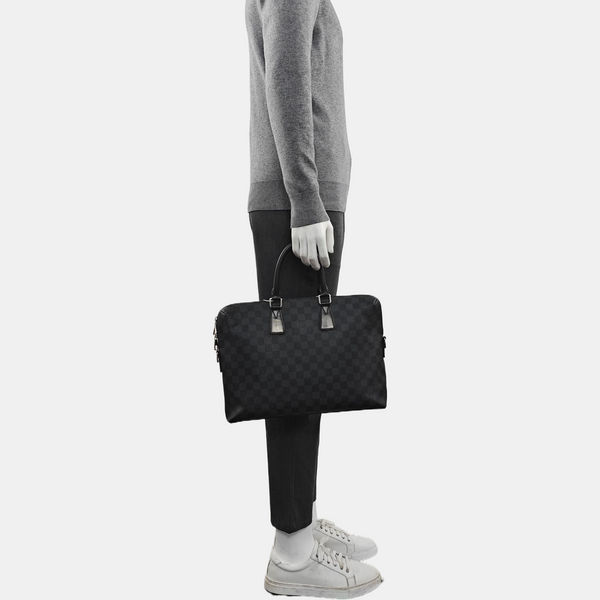 PORTE-DOCUMENTS Damier Graphite Coated Canvas Gray