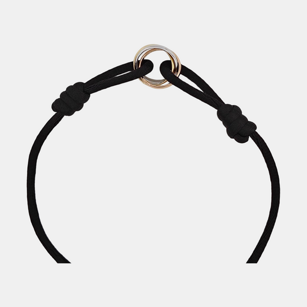 TRINITY Fabric Black Bracelet