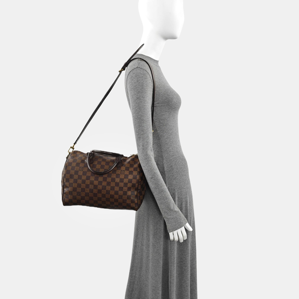 SPEEDY 30 Damier Ebene Coated Canvas Brown
