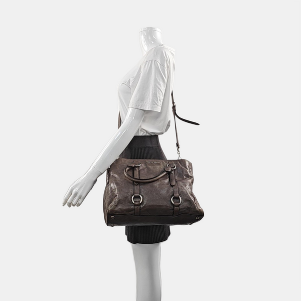 Shoulder Strap Calfskin Gray