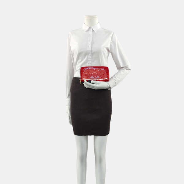 ZIPPY Patent Leather Red Wallet