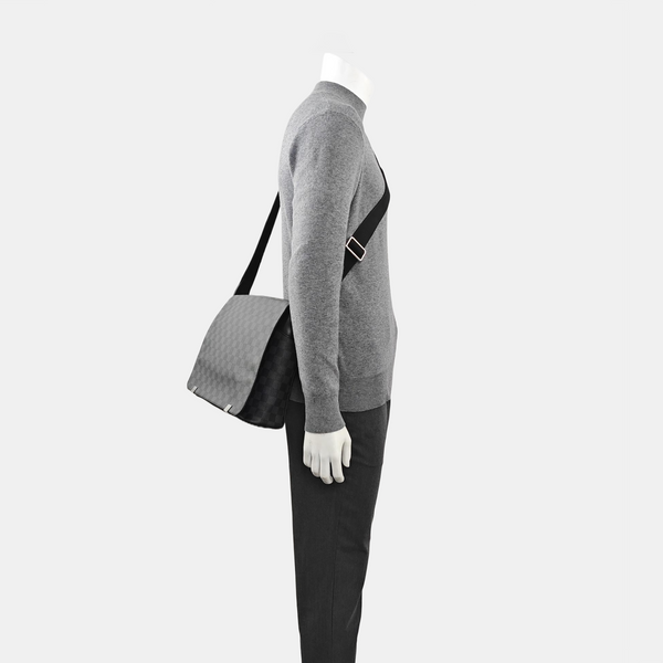 DISTRICT MM Damier Graphite Coated Canvas Gray