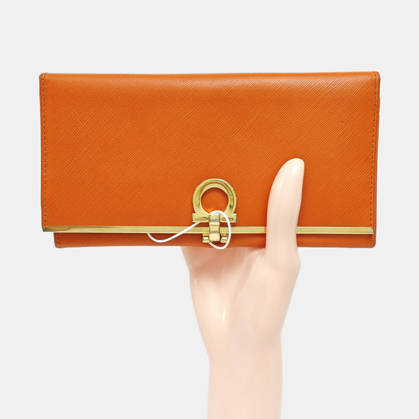 Gancini Calfskin Orange