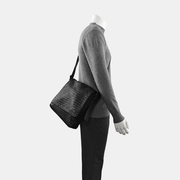 Calfskin Shoulder Bag Black