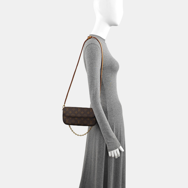 IVY Monogram Coated Canvas Brown