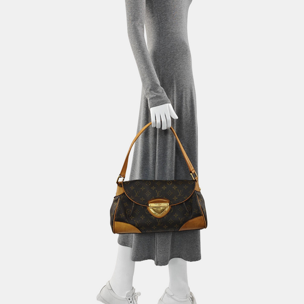 BEVERLY MM Monogram Coated Canvas Brown