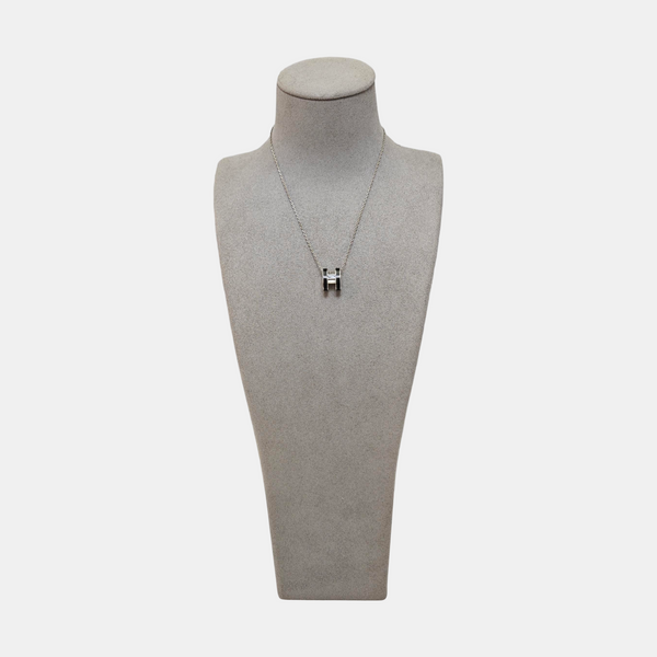 Pop H Metal Silver Necklace