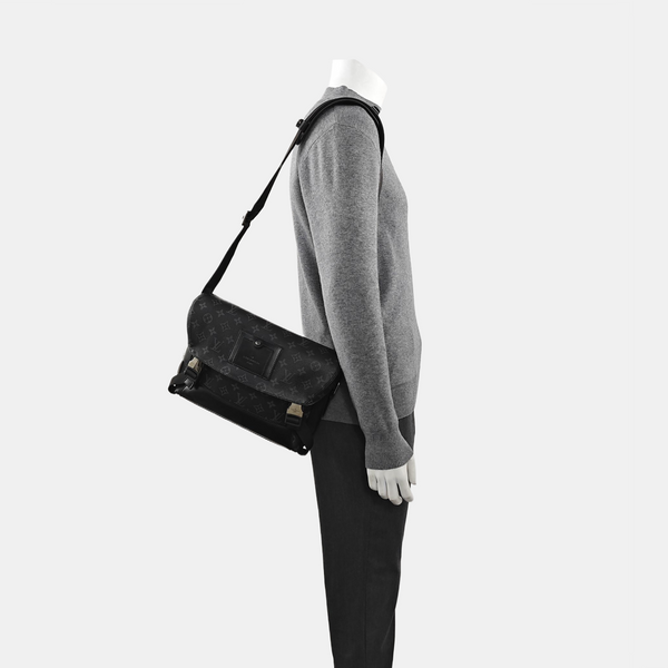 VOYAGER PM Monogram Coated Canvas Black