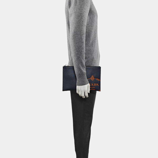 Calfskin Clutch Blue
