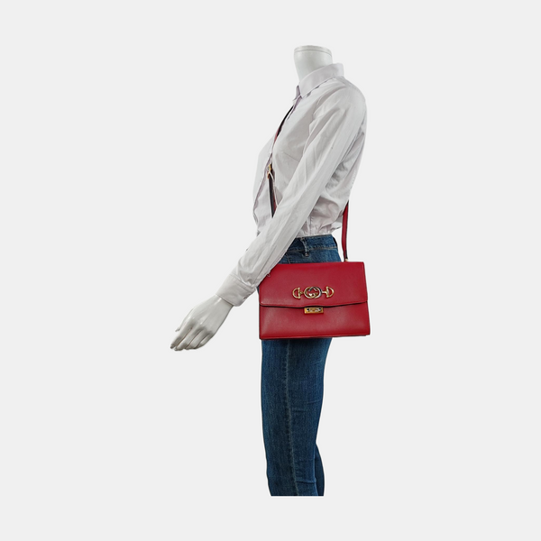 Zumi Small Calfskin Red