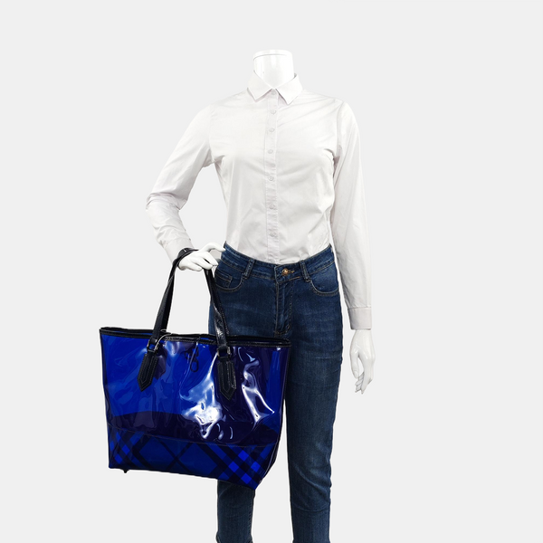 Plastic Shoulder Bag Blue