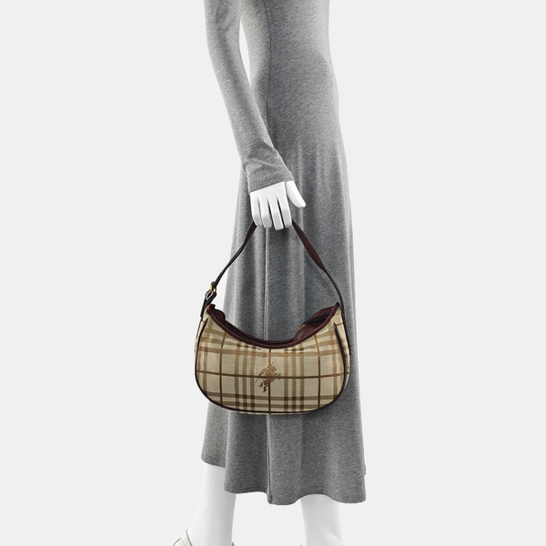 Canvas Top Handle Bag Brown