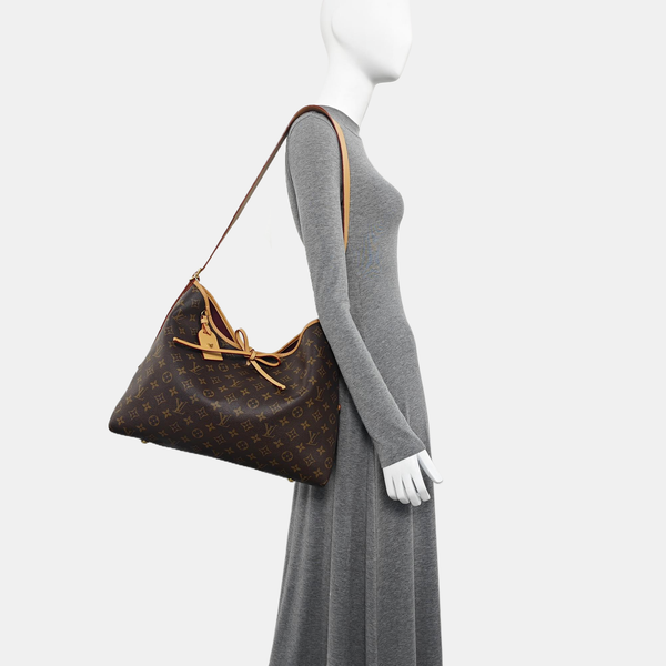 CARRYALL MM Monogram Coated Canvas Brown