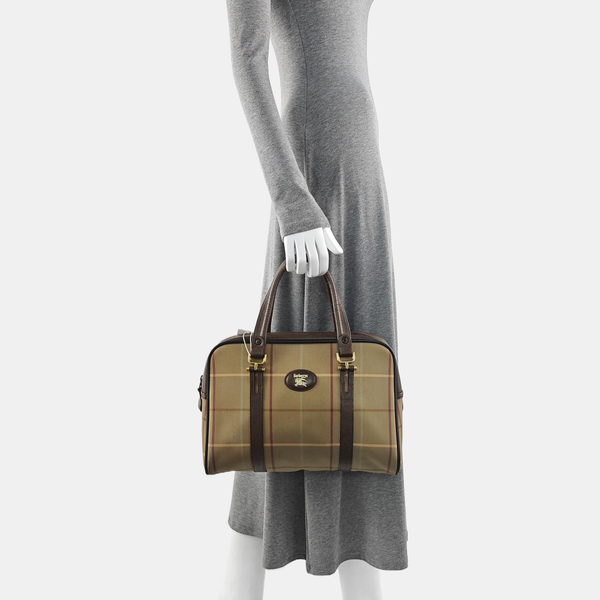 Canvas Top Handle Bag Beige