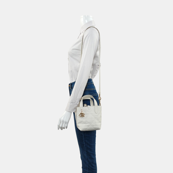 Toujours Nano Cannage Calfskin White