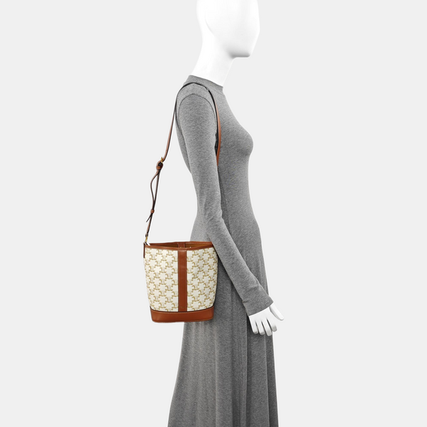 TRIOMPHE CANVAS Small Coated Canvas Beige
