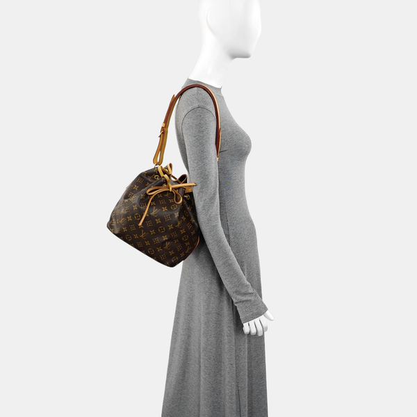 NÉONOÉ PM Monogram Coated Canvas Brown