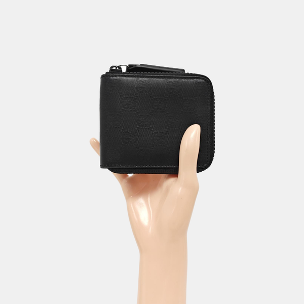 Monogram Coated Canvas Clutch Black