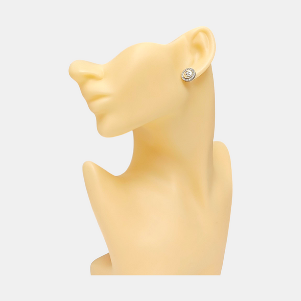 Metal Silver Stud Earrings