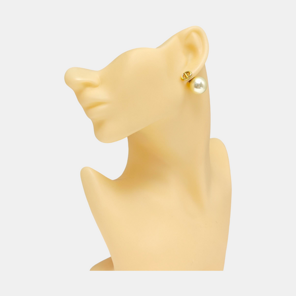 Metal Gold Stud Earrings